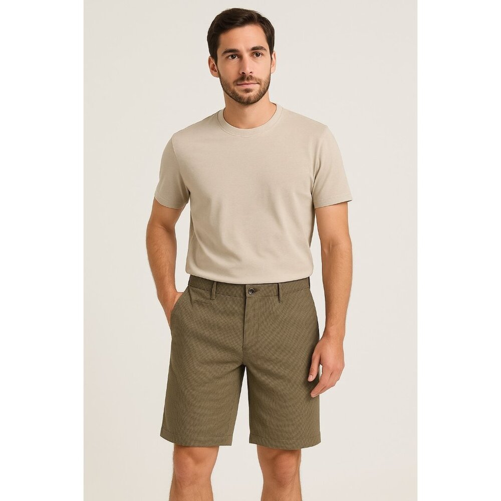 BRAX Bari Mens Size 38X11 Olive Green Chino Shorts NEW